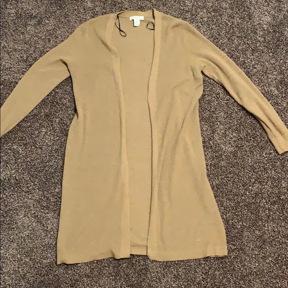 H&M Tan Knit Cardigan